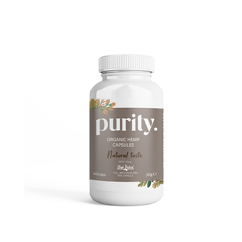 Purity 600mg Full-Spectrum High Potency CBD Capsules - 60 caps